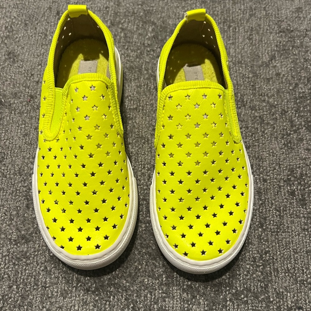 Stella McCartney hot yellow star Lester slip ons. Never worn